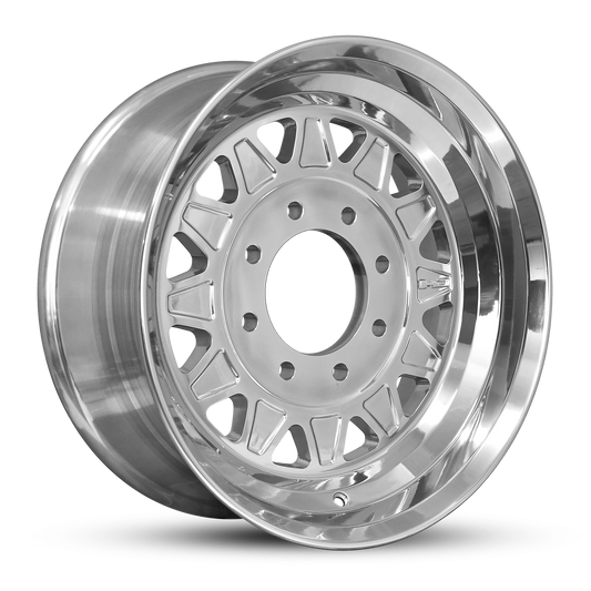 HD Trailer HDT Forged 17.5x6.75 +0 8x165mm 121.2mm Full Polish - Hub Centric - CAP NOT INCLUDED