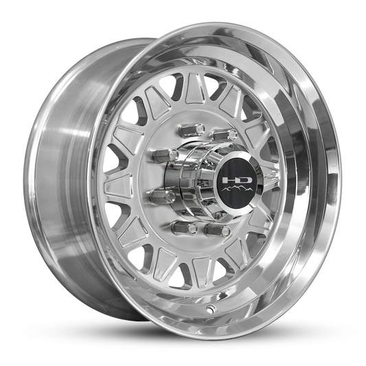 HD Trailer HDT Forged 17.5x6.75 +0 8x165mm 128.6mm Full Polish - Lug Centric