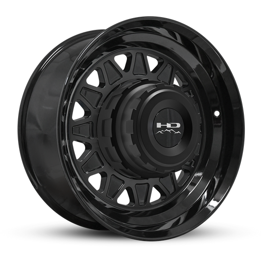 HD Trailer HDT Forged 17.5x6.75 +0 8x165mm 121.2mm Gloss Black - Hub Centric - CAP NOT INCLUDED