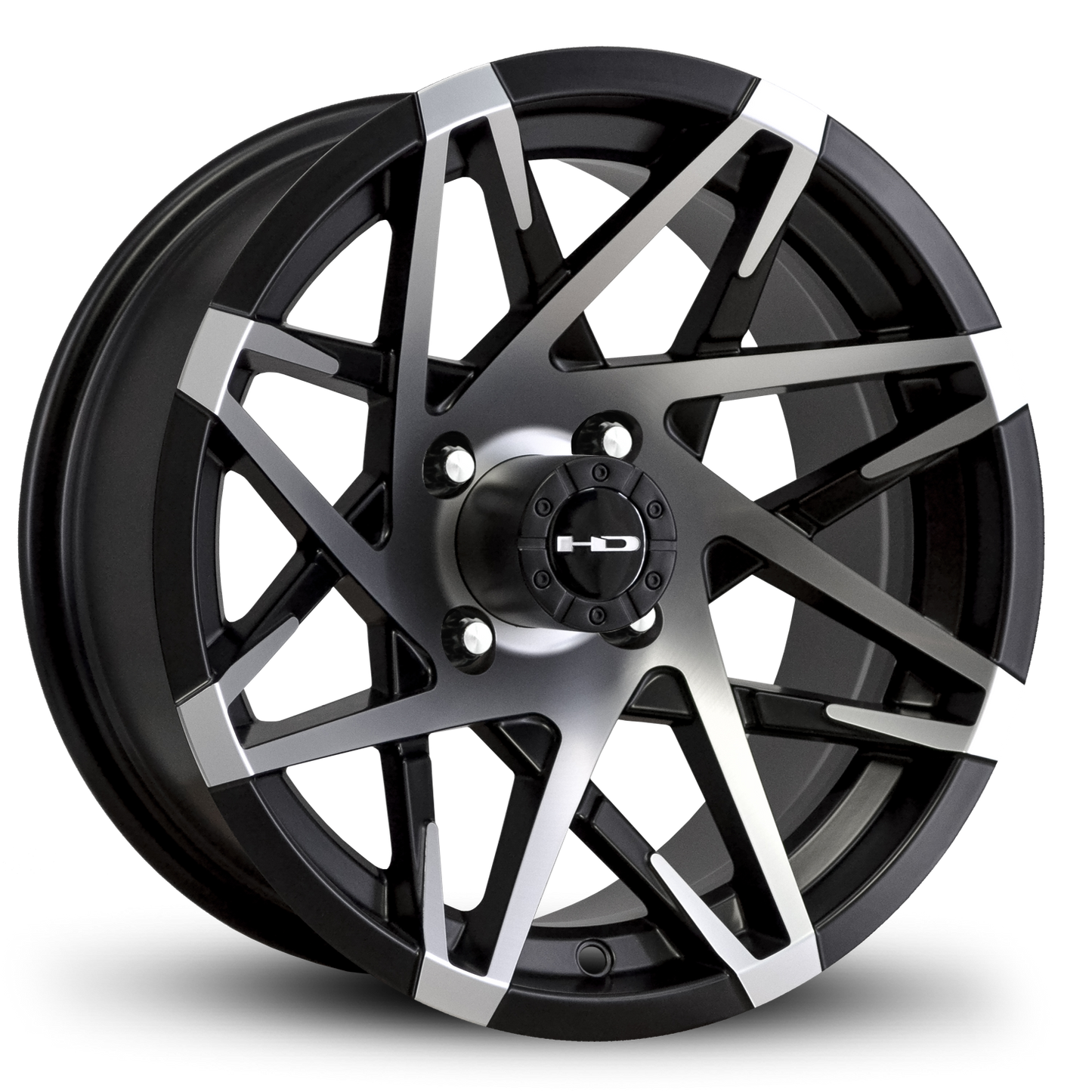 HD Golf Canyon 14x7 -14 4x101.6mm 68.2mm Satin Black/Machined Face