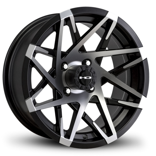 HD Golf Canyon 14x7 -14 4x101.6mm 68.2mm Satin Black/Machined Face