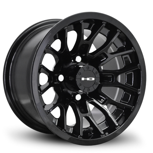 HD Golf RTC 12x7 -14 4x101.6mm 68.2mm Gloss Black