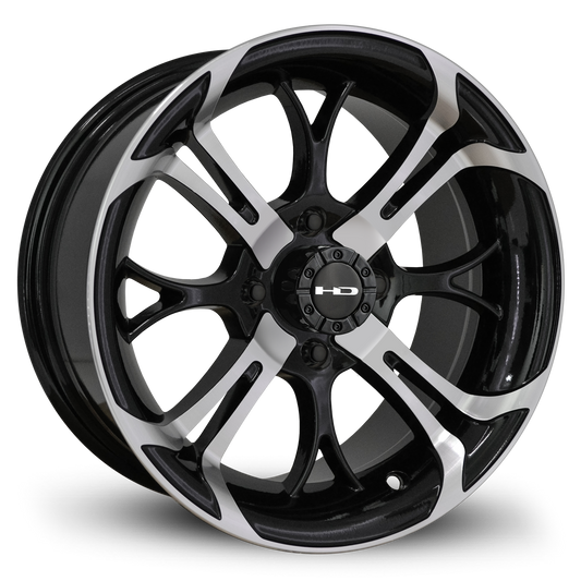 HD Golf Spinout 14x7 -10 4x101.6mm 68.2mm Gloss Black/Machined Face