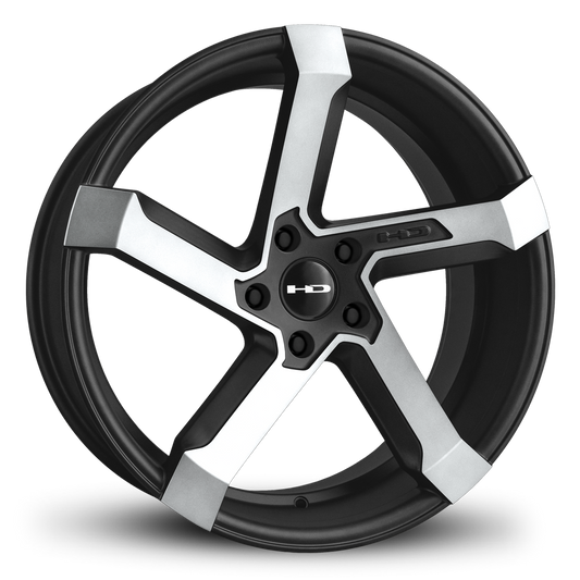 HD Wheels Kink 20x8.5 +35 5x114.3mm 73.1mm Satin Black/Machined Face