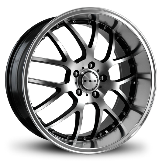 HD Wheels MSR 20x10 +20 5x120mm 74.1mm Gloss Black/Machined Face