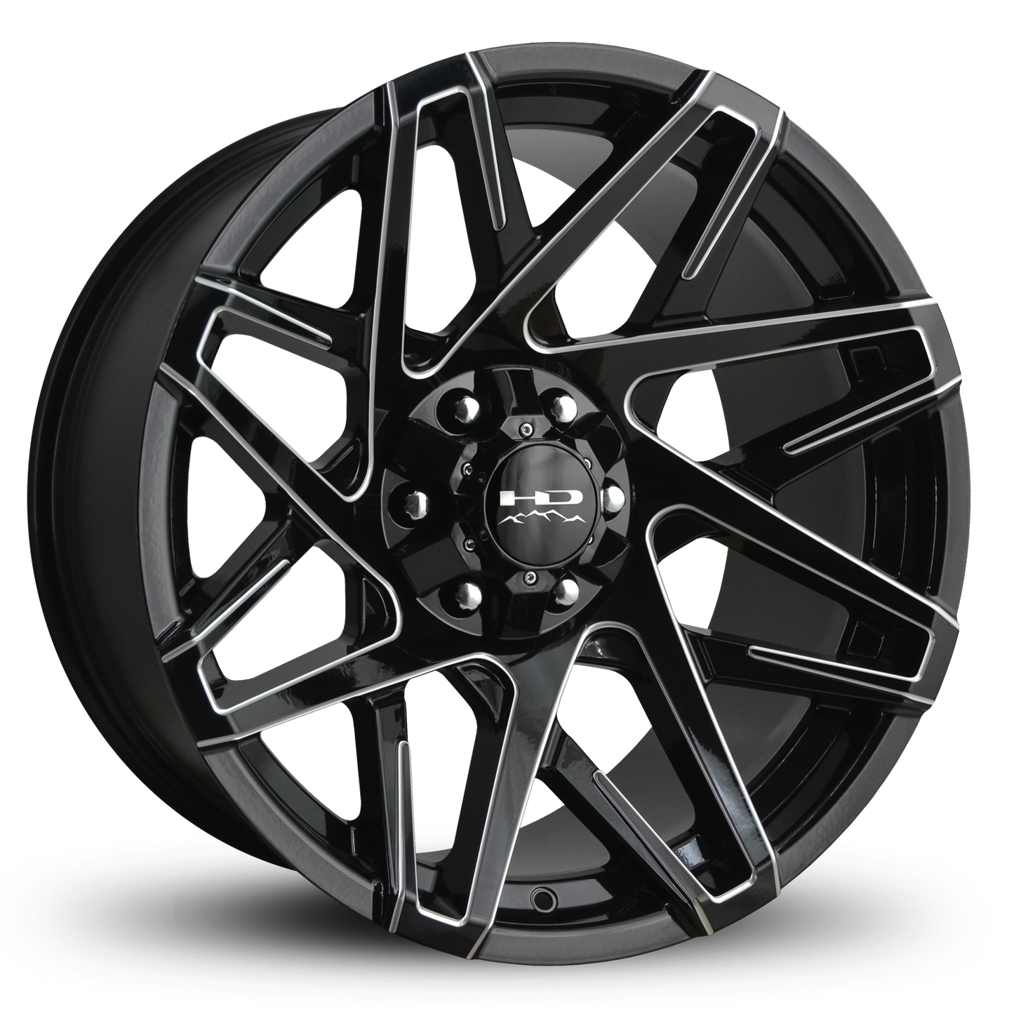 HD Offroad Canyon 20x9 +0 6x135/6x139.7mm 106.2mm Gloss Black/Milled Edge