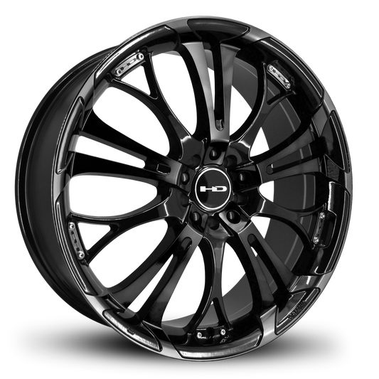 HD Wheels Spinout 20x8 +45 5x112/5x114.3mm 74.1mm Gloss Black