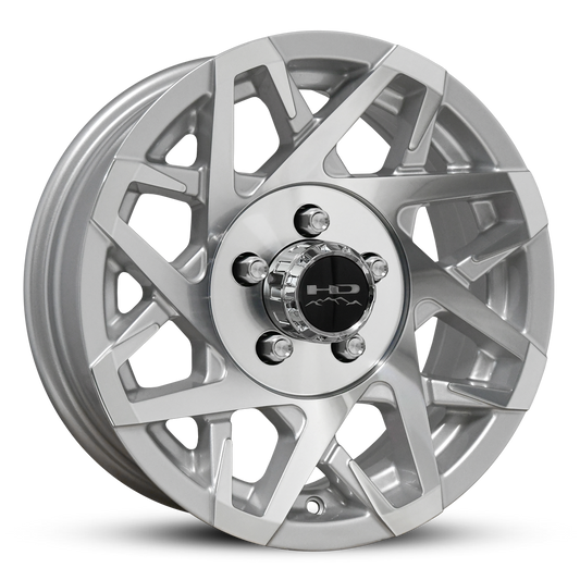 HD Trailer Canyon 15x6 +0 5x114.3mm 83mm Gloss Silver/Machined Face