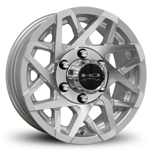 HD Trailer Canyon 16x6 +0 6x139.7mm 108mm Gloss Silver/Machined Face
