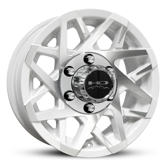 HD Trailer Canyon 15x6 +0 6x139.7mm 108mm Gloss White/Machined Face
