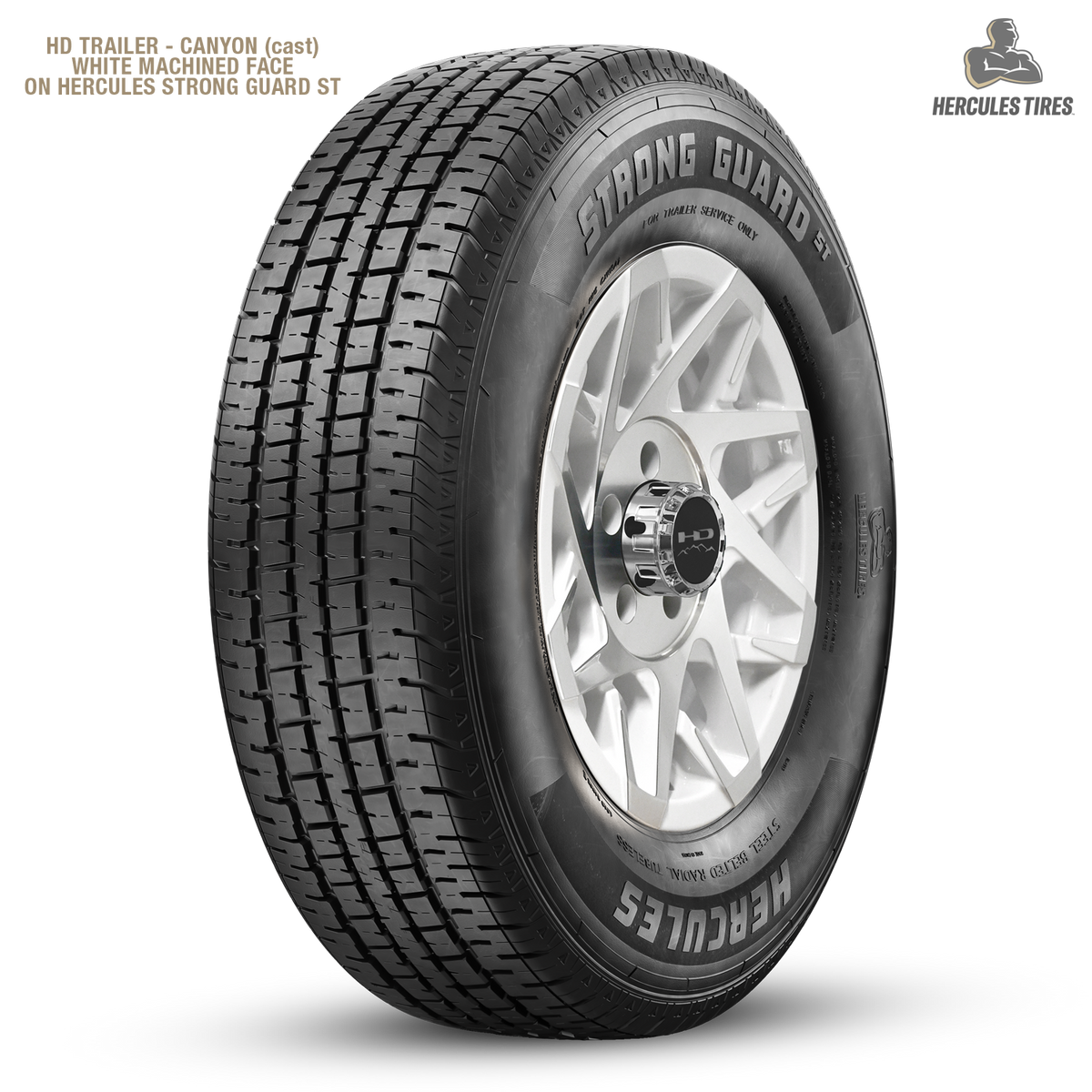 HD Trailer Canyon 15x6 +0 6x139.7mm 108mm Gloss White/Machined Face