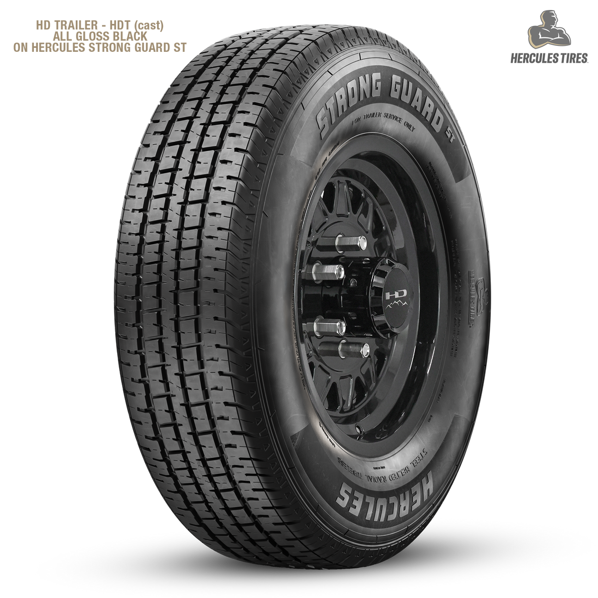 HD Trailer HDT Cast 15x6 +0 6x139.7mm 108mm Gloss Black