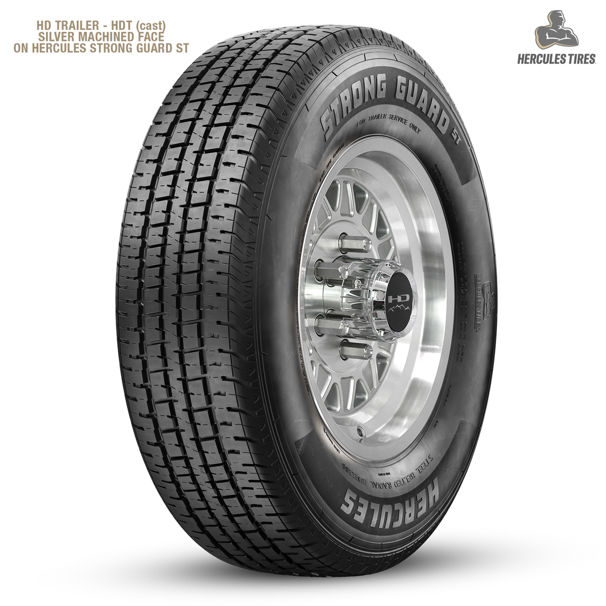 HD Trailer HDT Cast 15x6 +0 6x139.7mm 108mm Gloss Silver/Machined Face