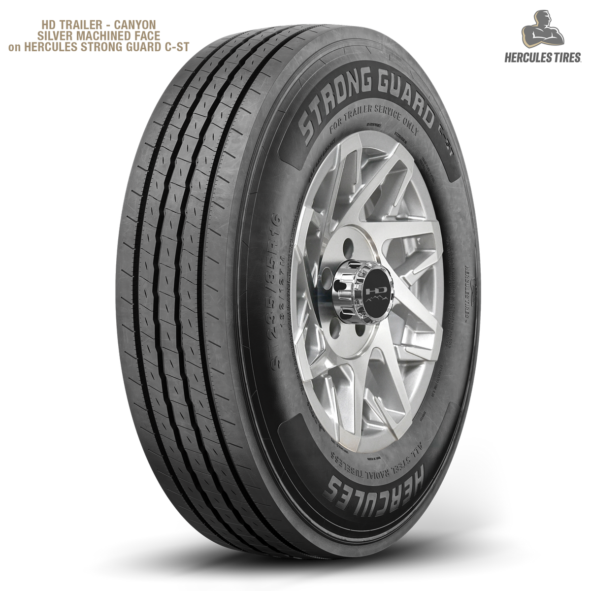 HD Trailer Canyon 15x6 +0 5x114.3mm 83mm Gloss Silver/Machined Face
