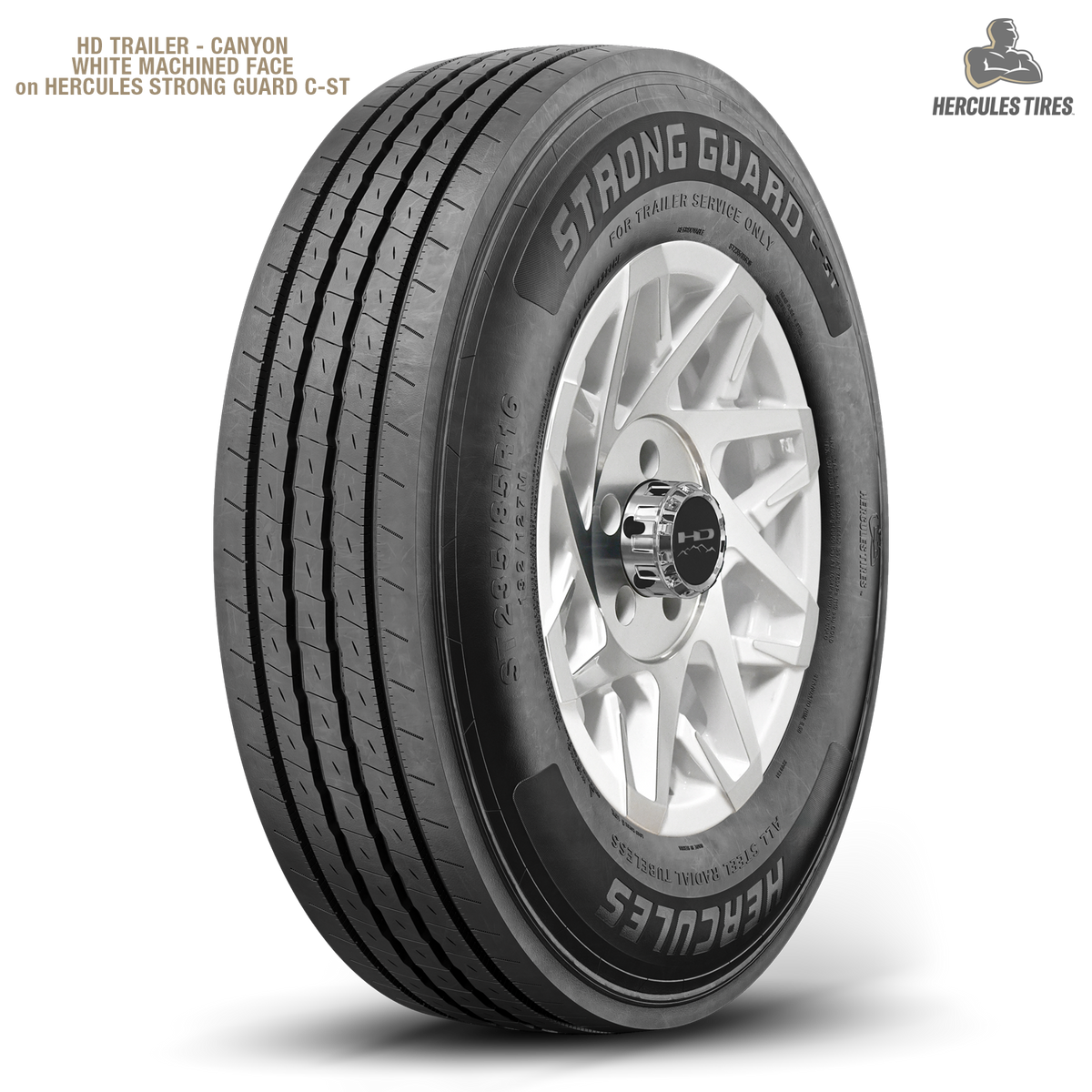 HD Trailer Canyon 15x6 +0 6x139.7mm 108mm Gloss White/Machined Face