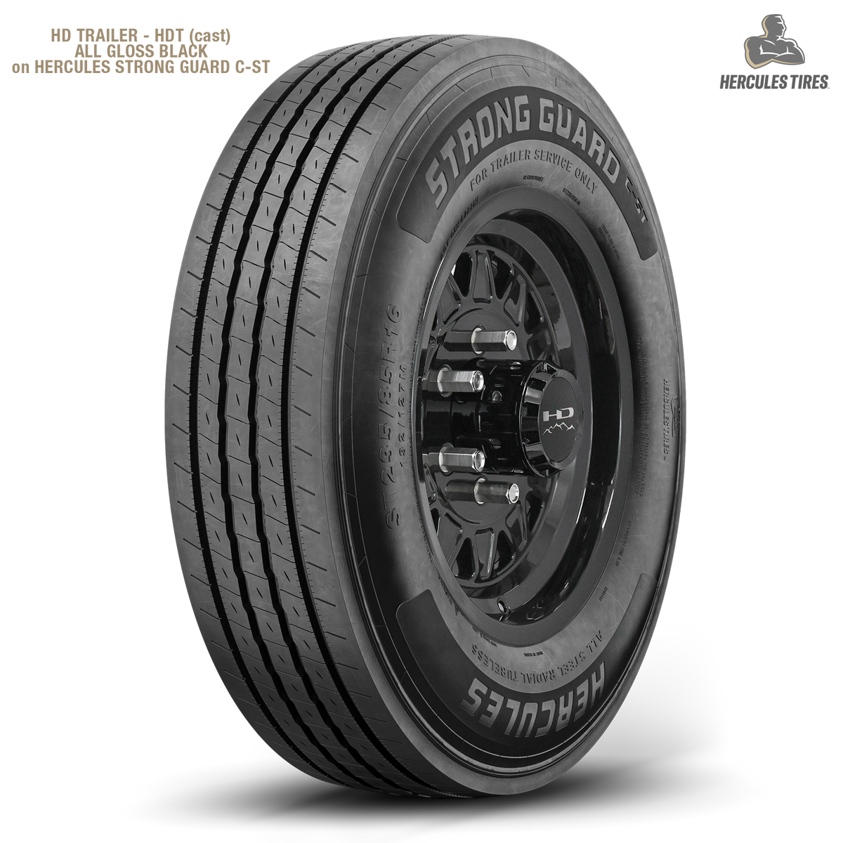 HD Trailer HDT Cast 15x6 +0 6x139.7mm 108mm Gloss Black