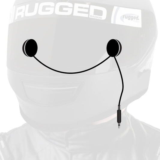 In-Helmet Speakers with 3.5mm Plug - Mono / Standard