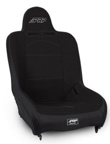 Premier High Back Suspension Seat; Black & Teal Vinyl