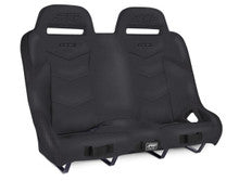 GT3 Quick Release Rear Suspension Bench Seat for Polaris RZR PRO XP4, PRO R4, Turbo R4, Black