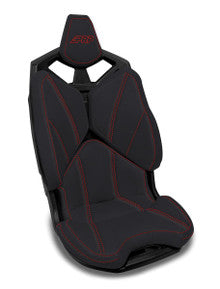Front Seat Covers for 2020-2024 Polaris RZR PRO XP, PRO R, Turbo R (Pair) - Black with Red Stitch