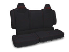 Rear Bench Seat Covers for Polaris XPEDITION, Black with Red Stitch