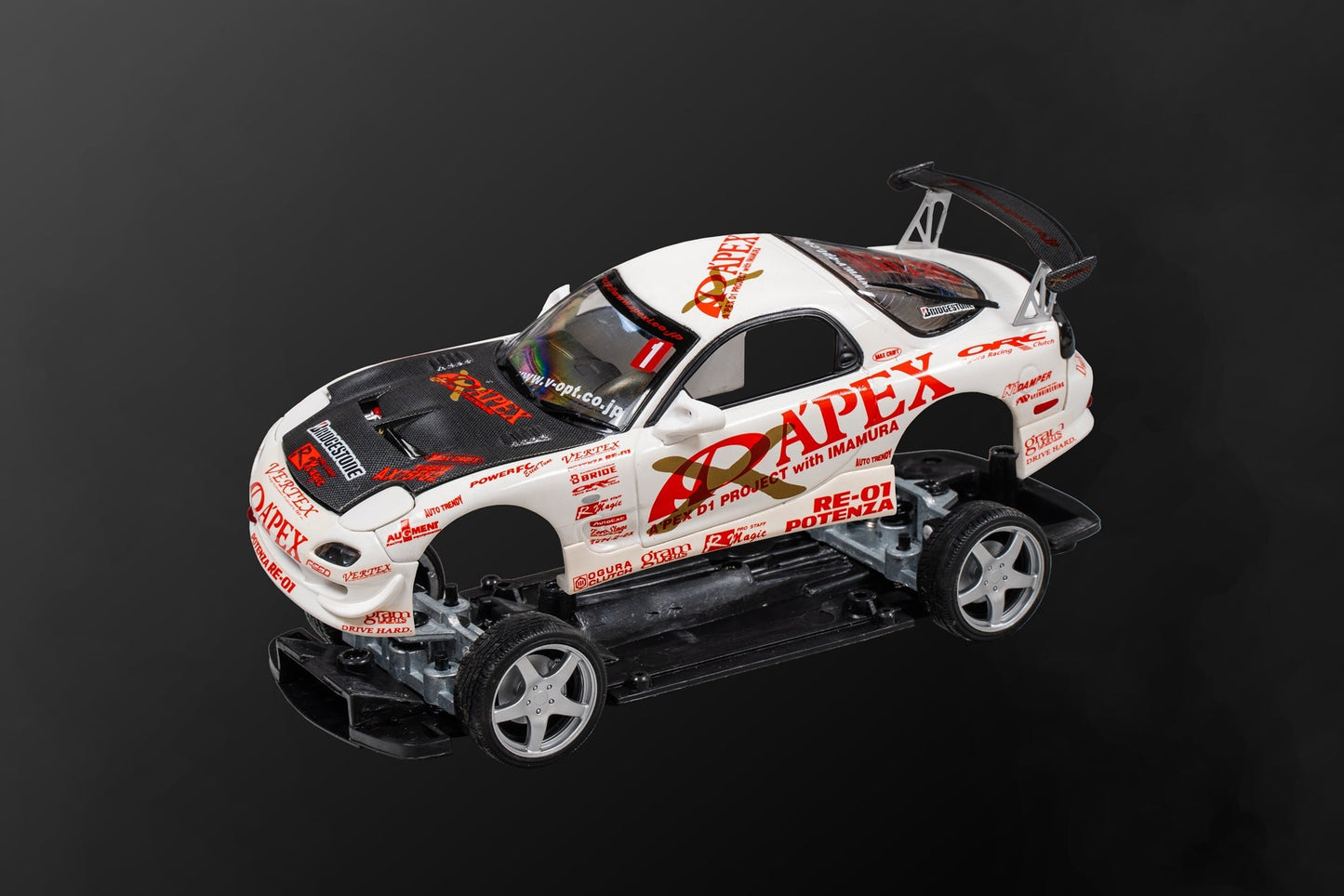 ORC A'PEXi - RX-7 FD3S APEX D1GP Project - AUTO PRO SHOP 1/24 Scale Die Cast Metal