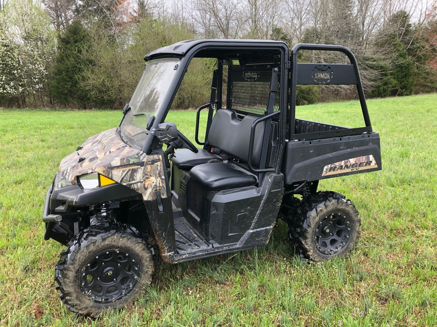 Trail Armor Large Rear Basket Storage Rack for 2014-19 Polaris Ranger Midsize 500/ 500 crew