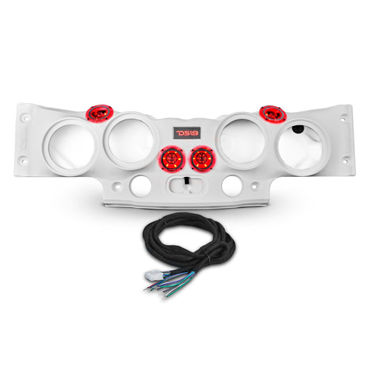 Jeep JK/JKU Overhead Sound Bar System Fits 4 X 8" Speakers (Not included) 4 X Tweeters PRO-TW4L and 2 X Drivers PRO-DRNSC1.5 and Harness Included- White