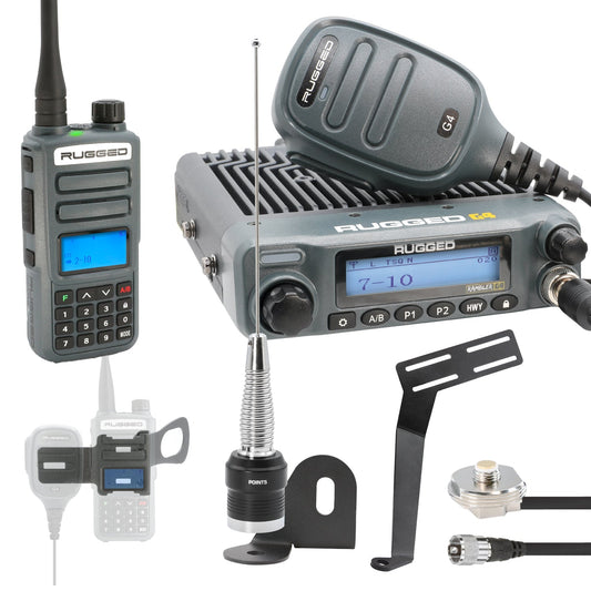 ULTIMATE GMRS Mobile Radio Kit for Wrangler JK