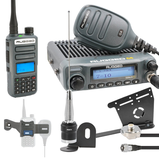 ULTIMATE GMRS Mobile Radio Kit for Wrangler JL and Gladiator JT