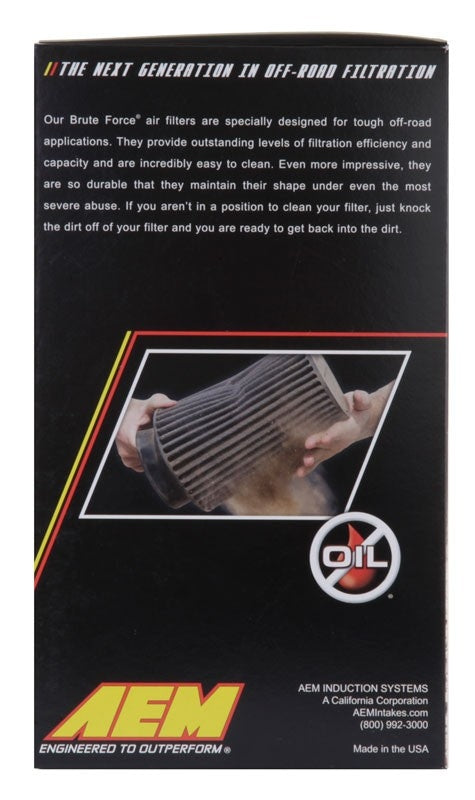 AEM Induction DryFlow Air Filter AIP21-2069BF