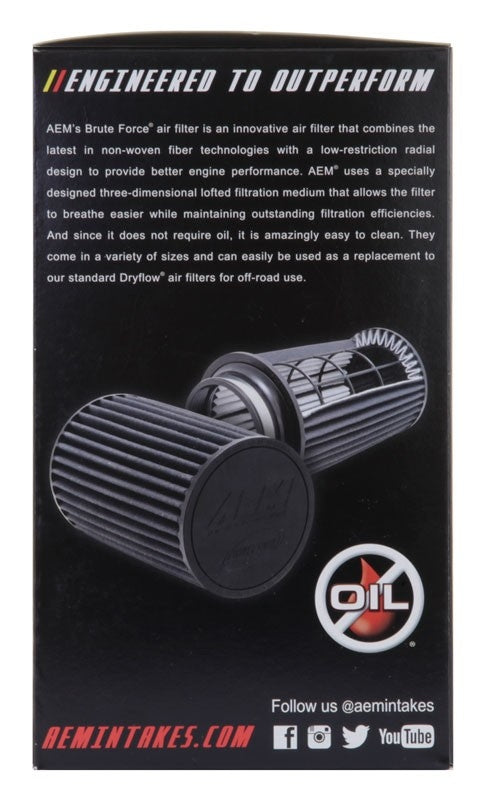 AEM Induction DryFlow Air Filter AIP21-2069BF