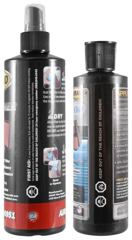 Airaid Renew Kit - 12oz Cleaner / 8oz Squeeze Oil 790-550