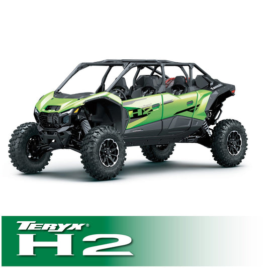 Kawasaki Teryx4 and Teryx5 H2 Complete Communication Kit with Bluetooth Intercom and 2-Way Radio - 696 PLUS Remote Head / G1 GMRS