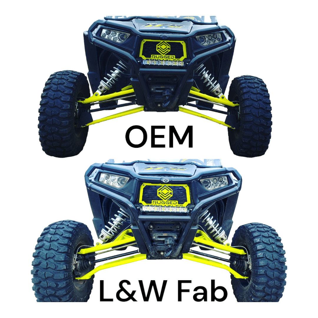 L&W FAB High Clearance A Arms 1.75″ Forward for 2014-23 RZR XP 1000 / Turbo