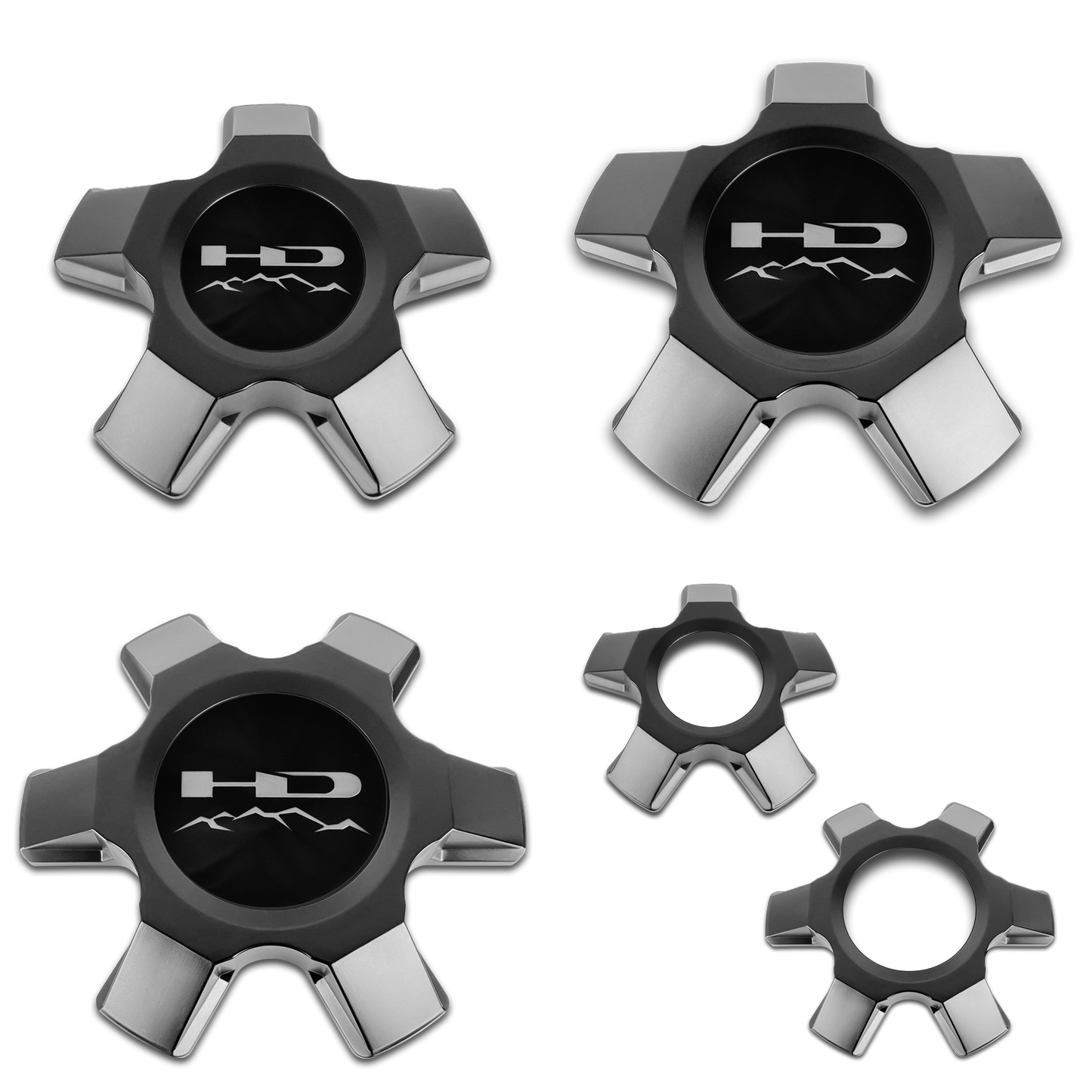 HD Off-Road - V2 "SNAP IN" Hybrid Off-Road Truck Wheel Center Caps