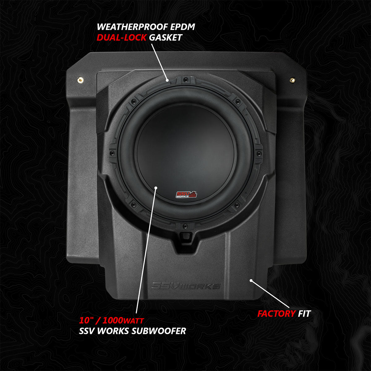 2024 Can-Am® Maverick R, Phase-4 V-Spec 1650watt 5-Speaker System