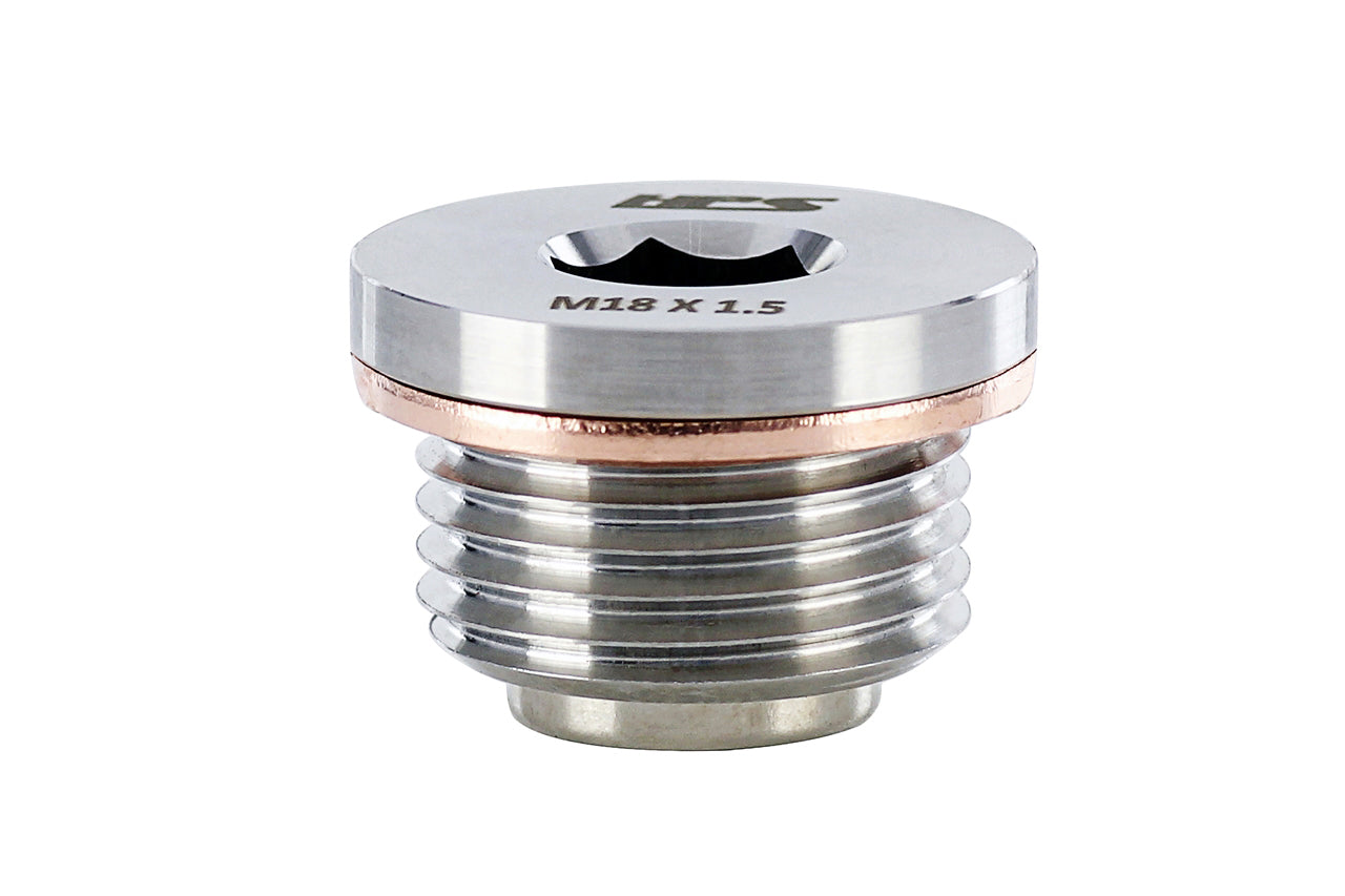 HPS Performance Stainless Steel Magnetic Oil Drain Plug Bolt