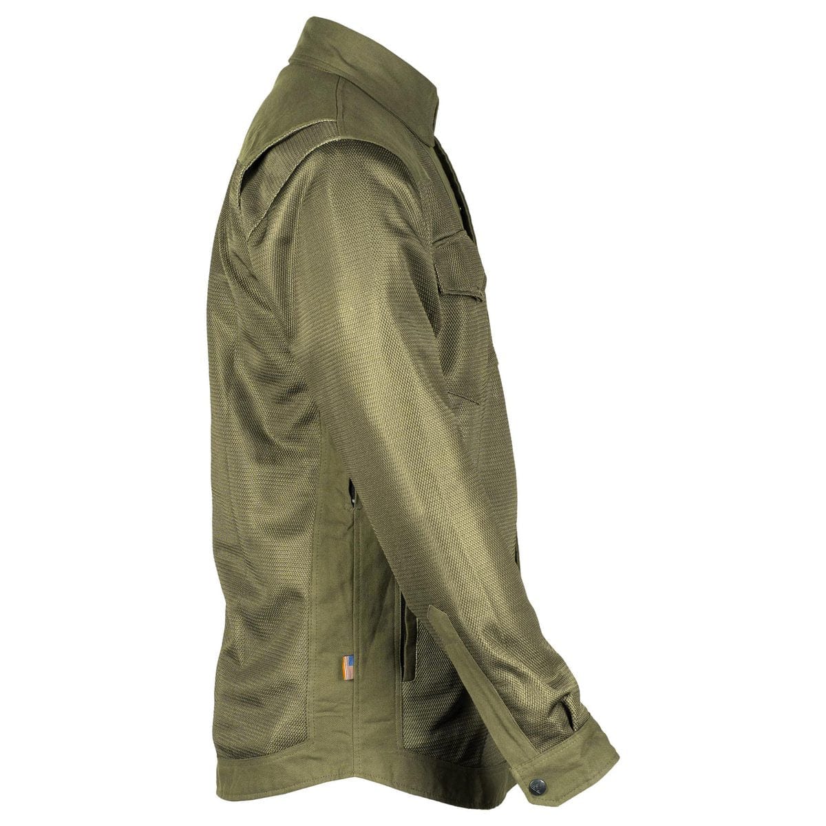 Protective Summer Mesh Shirt - Army Green Solid