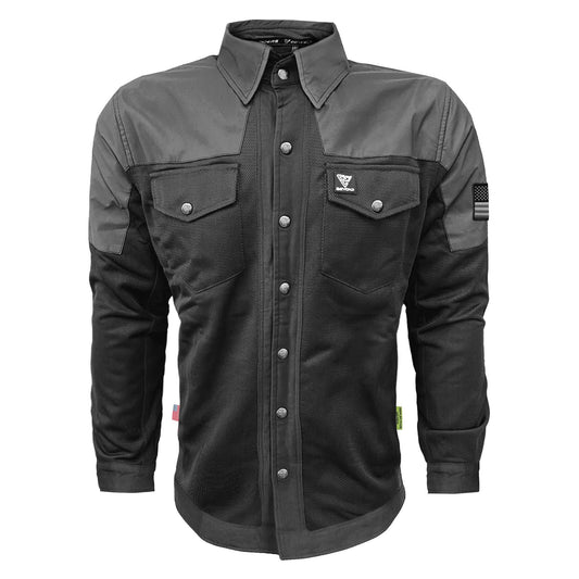 Summer Mesh Reflective Shirt "Nightfall Nebula" - Black