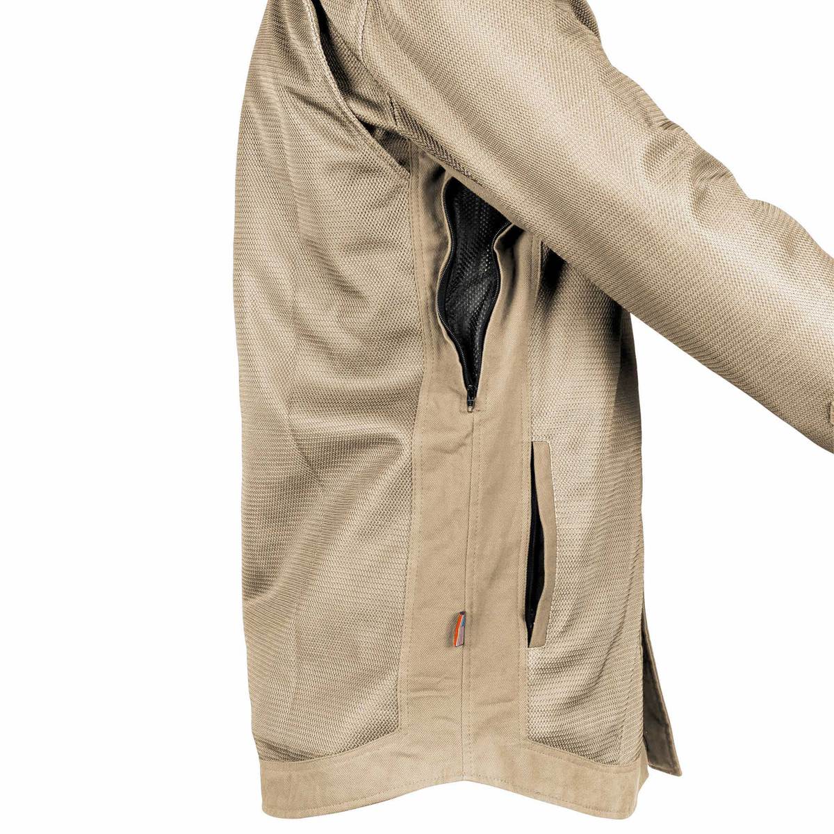 Protective Summer Mesh Shirt - Khaki Solid