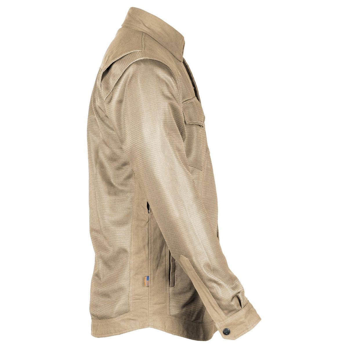Protective Summer Mesh Shirt - Khaki Solid