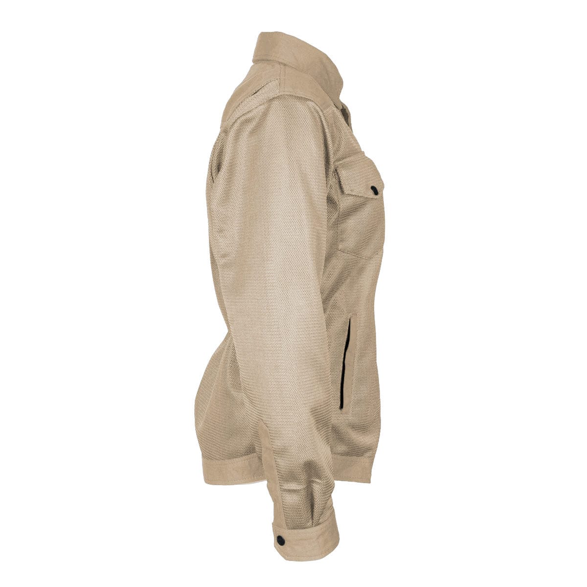 Protective Summer Mesh Shirt for Women - Khaki Solid