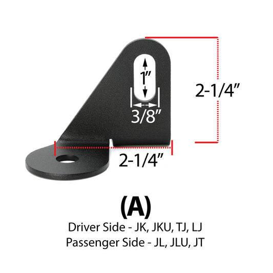 Antenna Mount for Wrangler TJ LJ JK JL and Gladiator JT - Sold Individually - A Mount