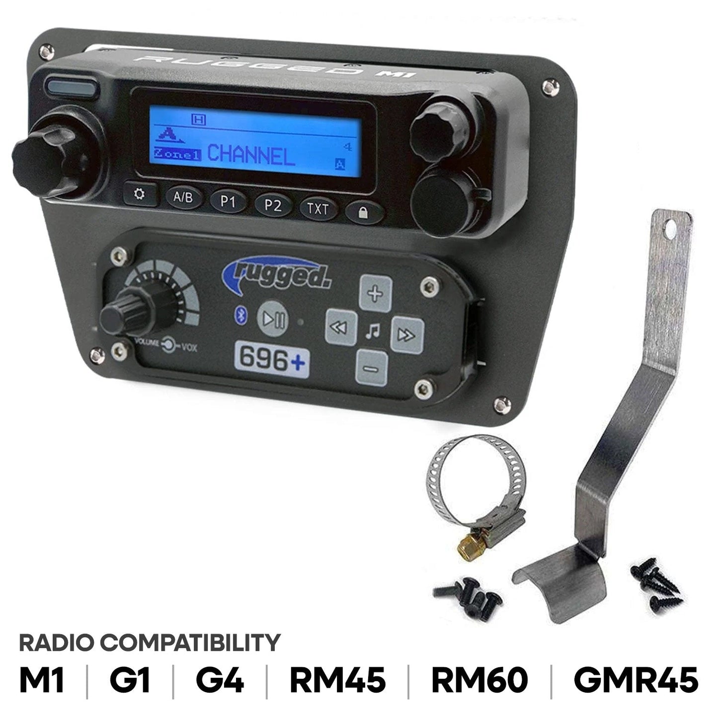 Commander Intercom and Radio Mount - Rugged M1/G1/G4/RM45/RM60/GMR45