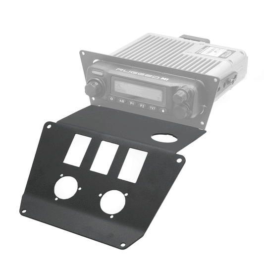 Lower Accessory Panel for 2025 Polaris RZR Pro XP Pro R and Pro S Radio Mount - Rocker Switch