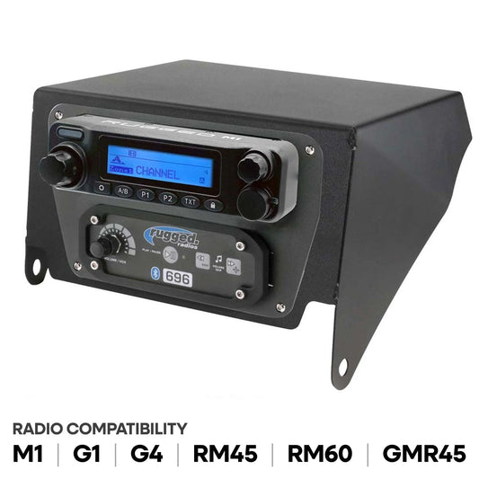 X3 Multi-Mount Kit - Top Mount - for Rugged UTV Intercoms and Radios - Rugged M1/G1/G4/RM45/RM60/GMR45 with Switch Holes