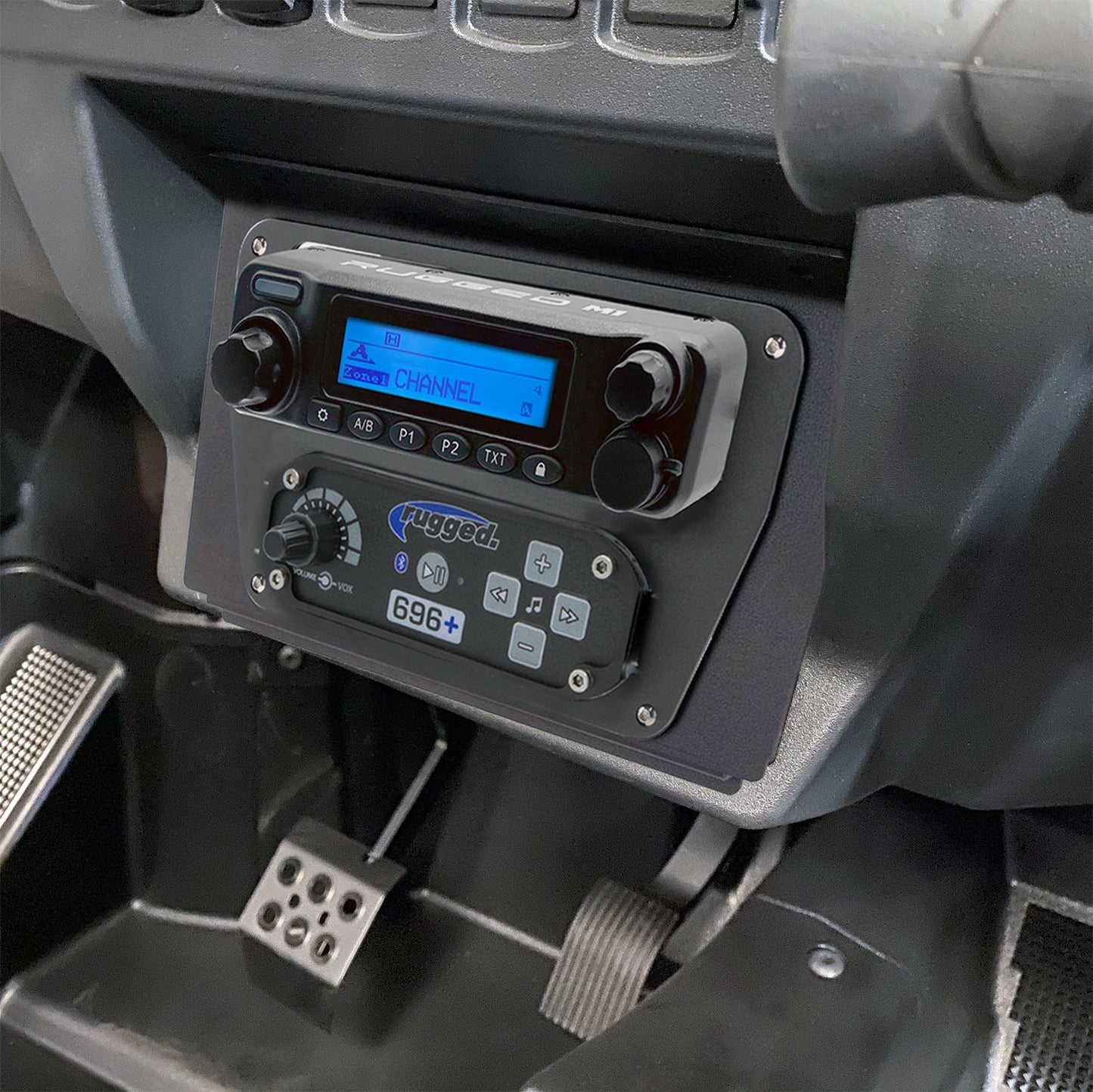 Polaris RZR XP 1000 Complete Communication Kit with Bluetooth Intercom and 2-Way Radio - STX Stereo / G1 GMRS