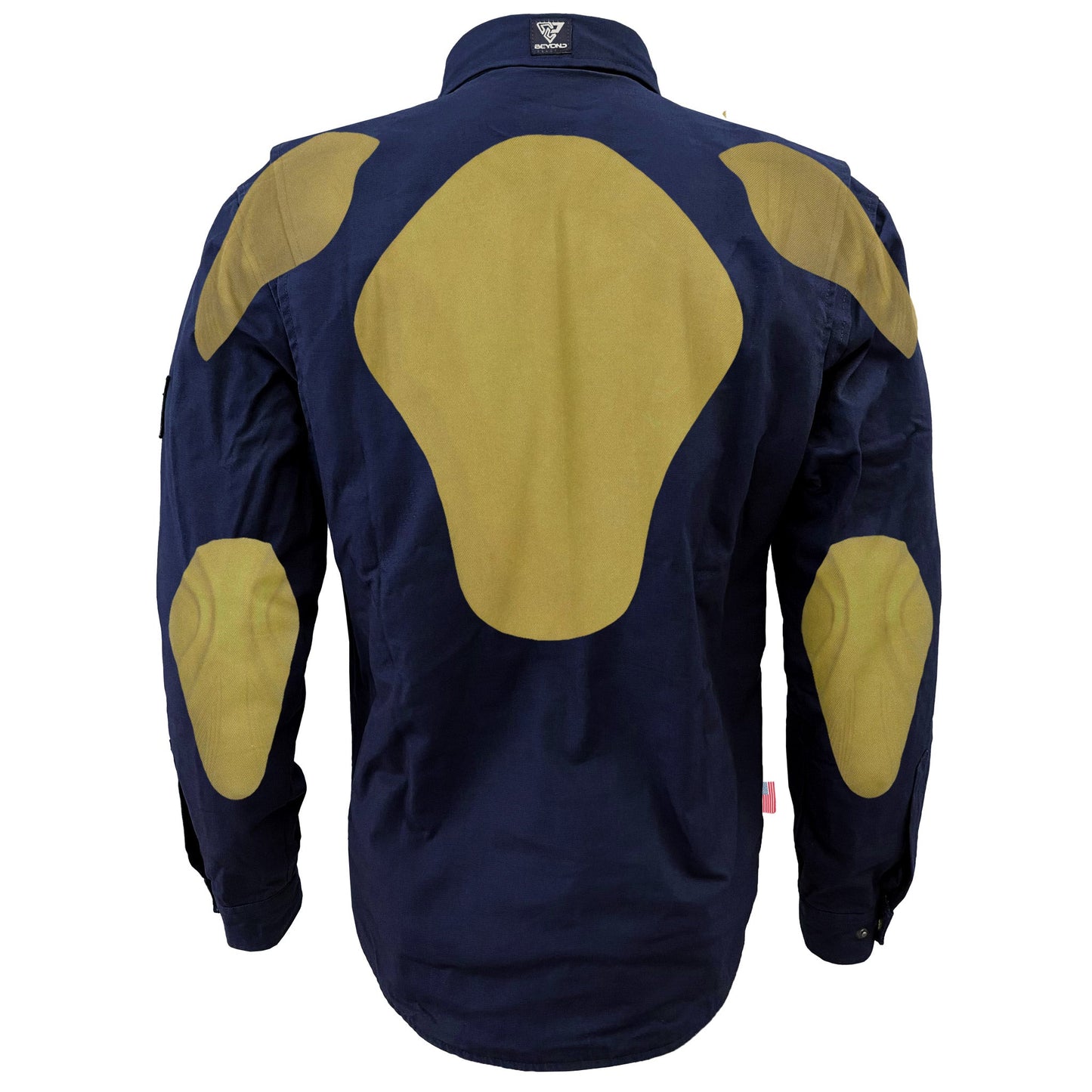 Protective Canvas Jacket for Men - Navy Blue Solid