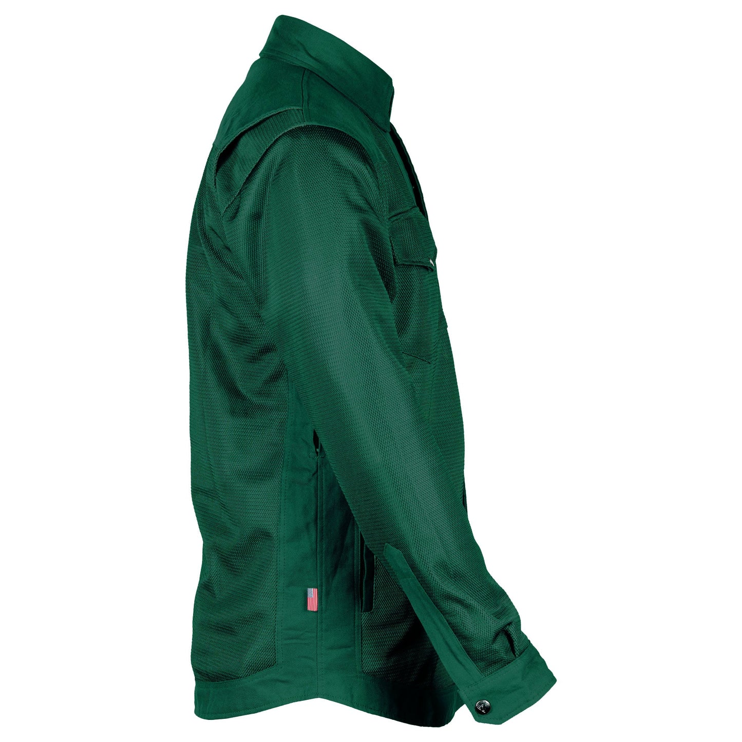 Protective Summer Mesh Shirt - Dark Green Solid